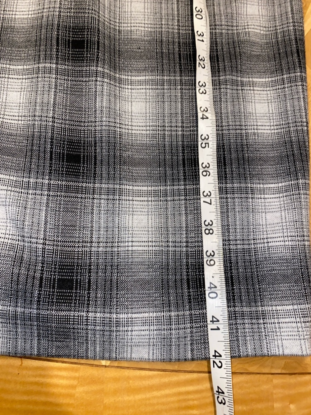 Adrienne Vittadini Black & White Plaid Midi Sheath Dress Size 12 - Picture 14 of 15